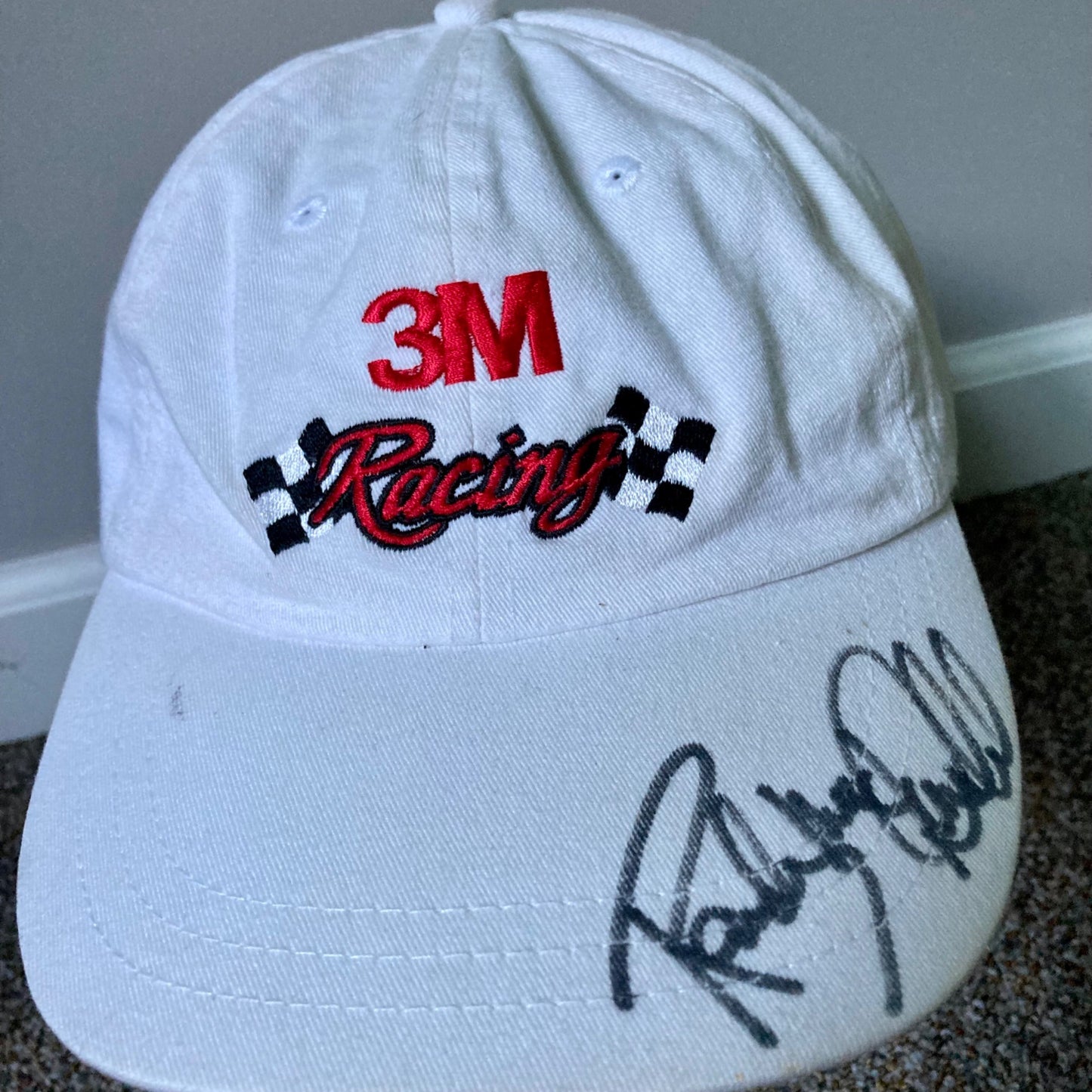 Vintage 3M Racing NASCAR Driver Autographed Hat Signed Cap