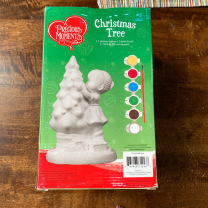 Precious Moments Christmas Tree Plaster Statue Paint Kit NEW