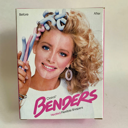 Clairol Benders Heated Flexible Shapers Hair Curlers With Box