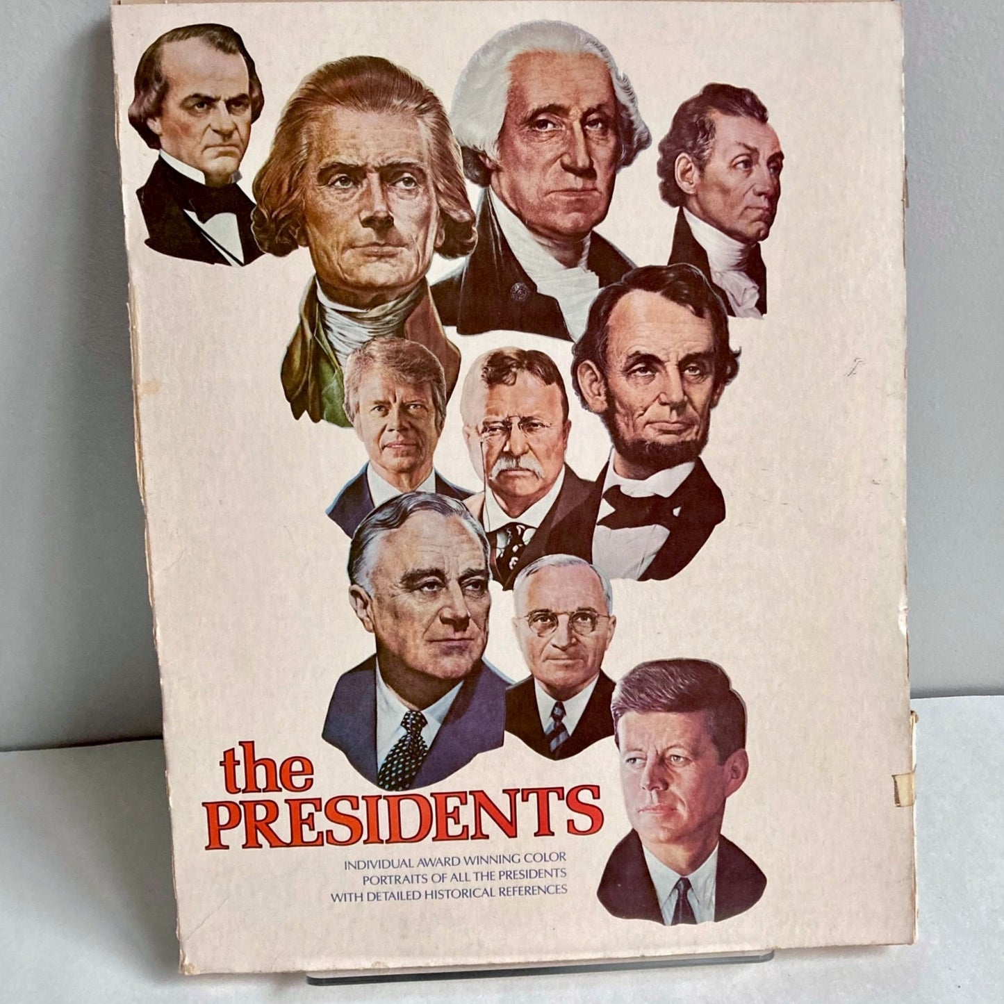 Vintage American Presidents Color Portraits Portfolio Set 38 TOTAL!