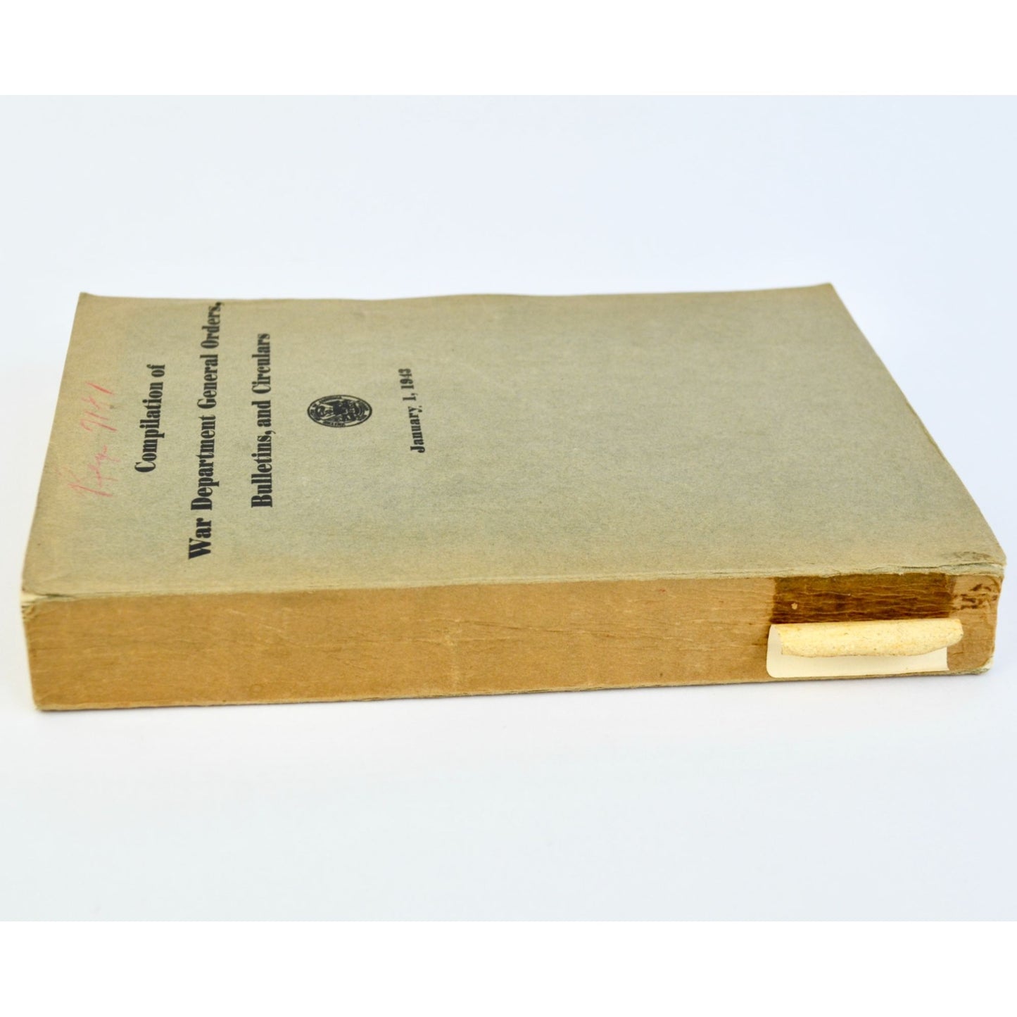 Vintage WWII 1943 Compilation of War Department General Orders Manual Book