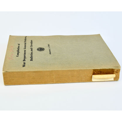 Vintage WWII 1943 Compilation of War Department General Orders Manual Book