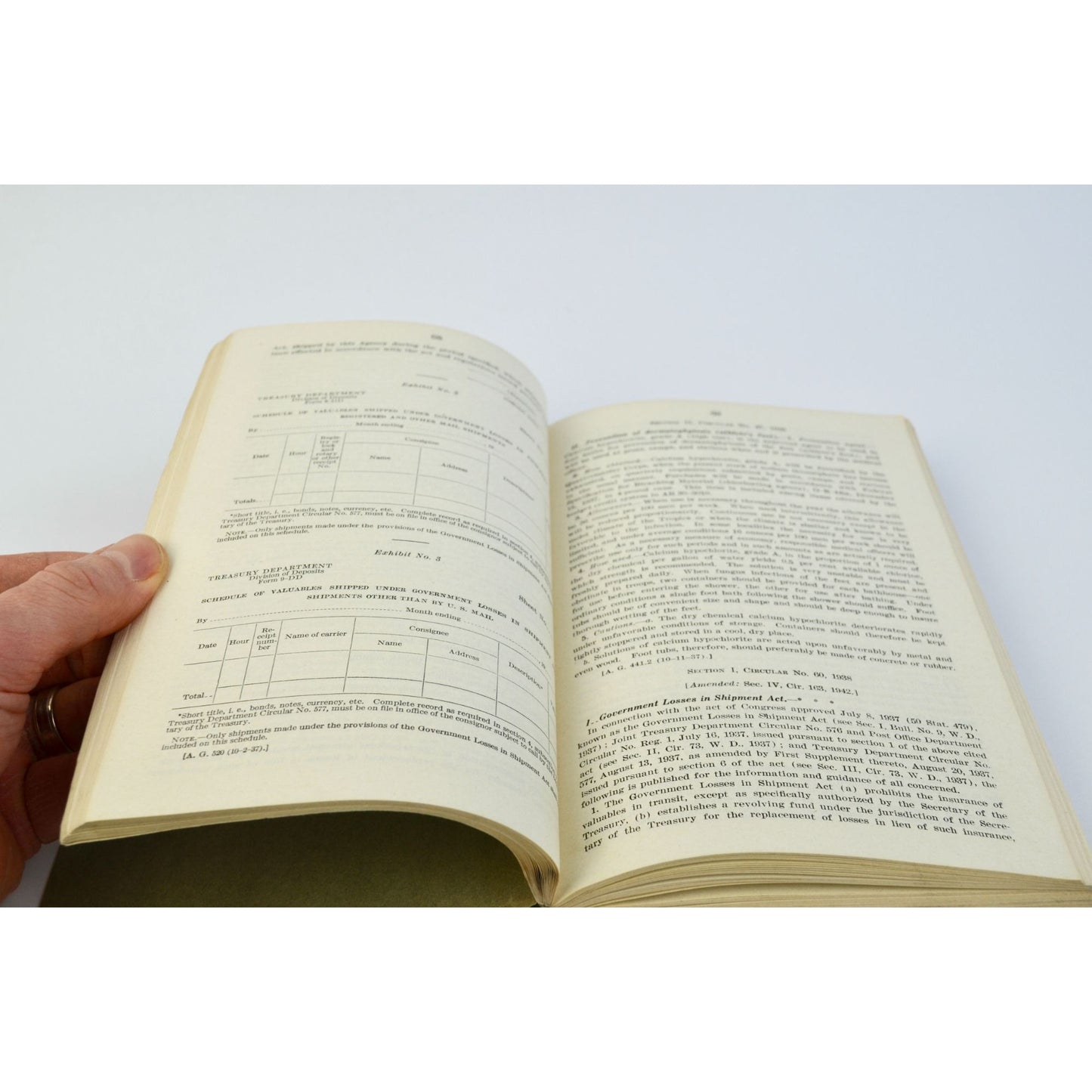 Vintage WWII 1943 Compilation of War Department General Orders Manual Book