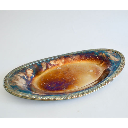 Oneida Vintage Briarcliff Silverplate Oval Serving Tray
