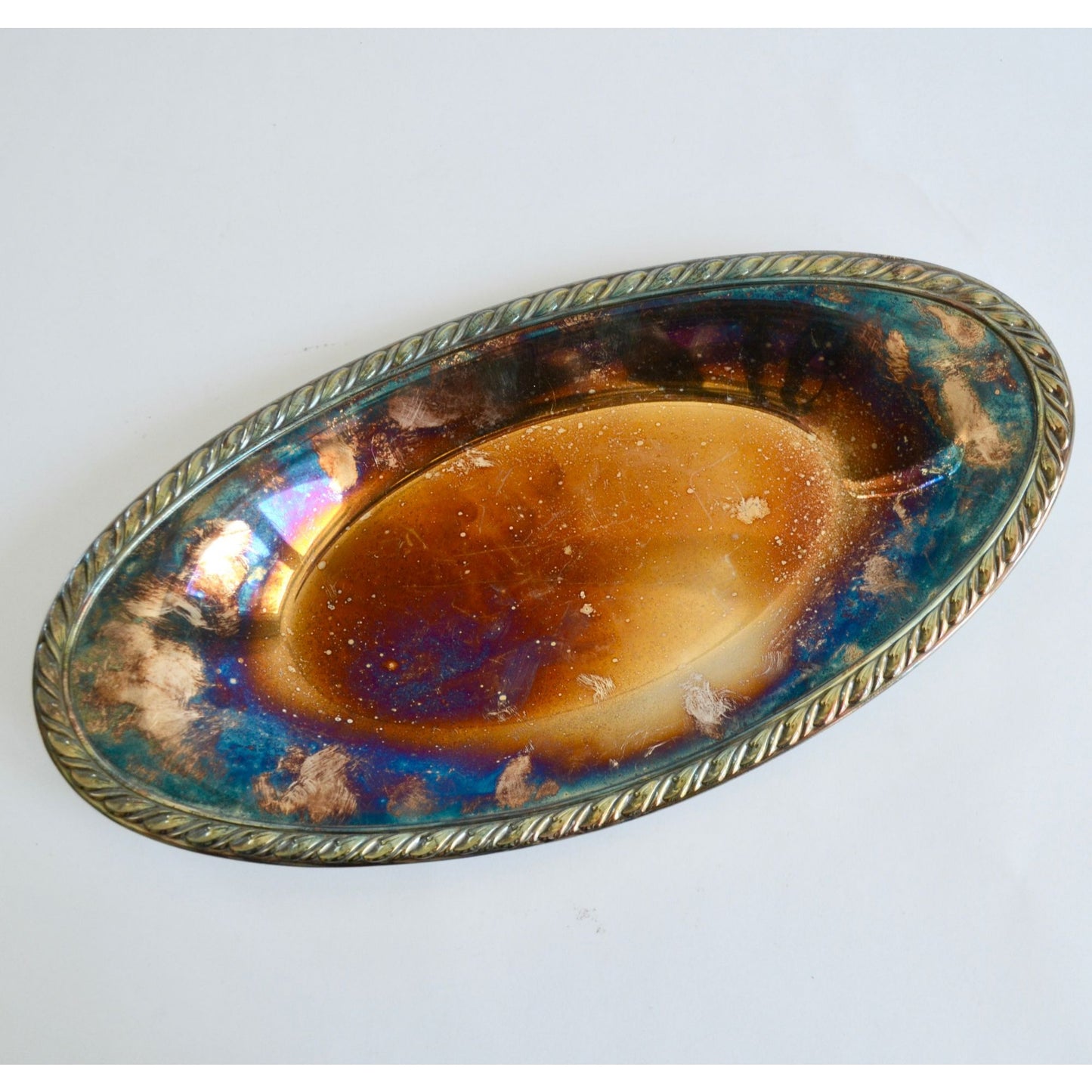 Oneida Vintage Briarcliff Silverplate Oval Serving Tray