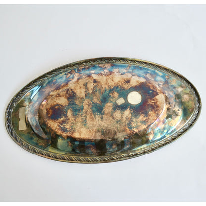 Oneida Vintage Briarcliff Silverplate Oval Serving Tray