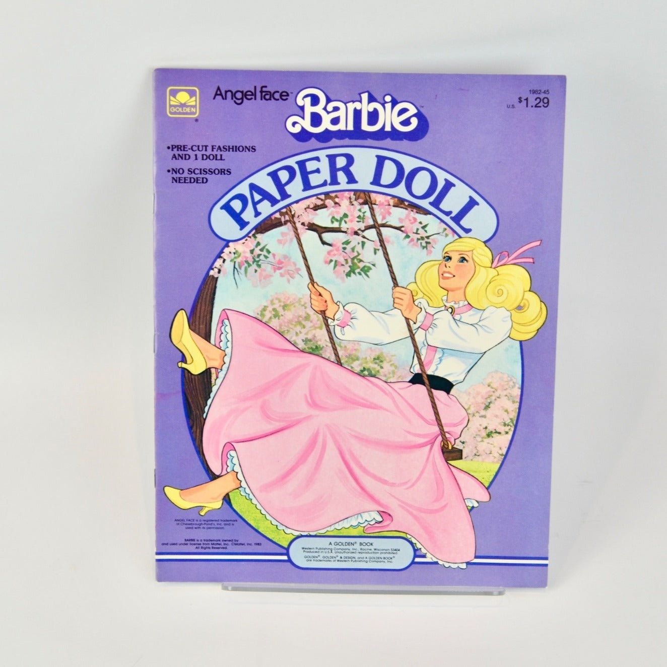 Golden Angel Face Barbie Paper Doll Uncut 1982-45 1983