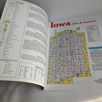 DeLorme Iowa Atlas & Gazetteer Detailed Topographic Map 2004