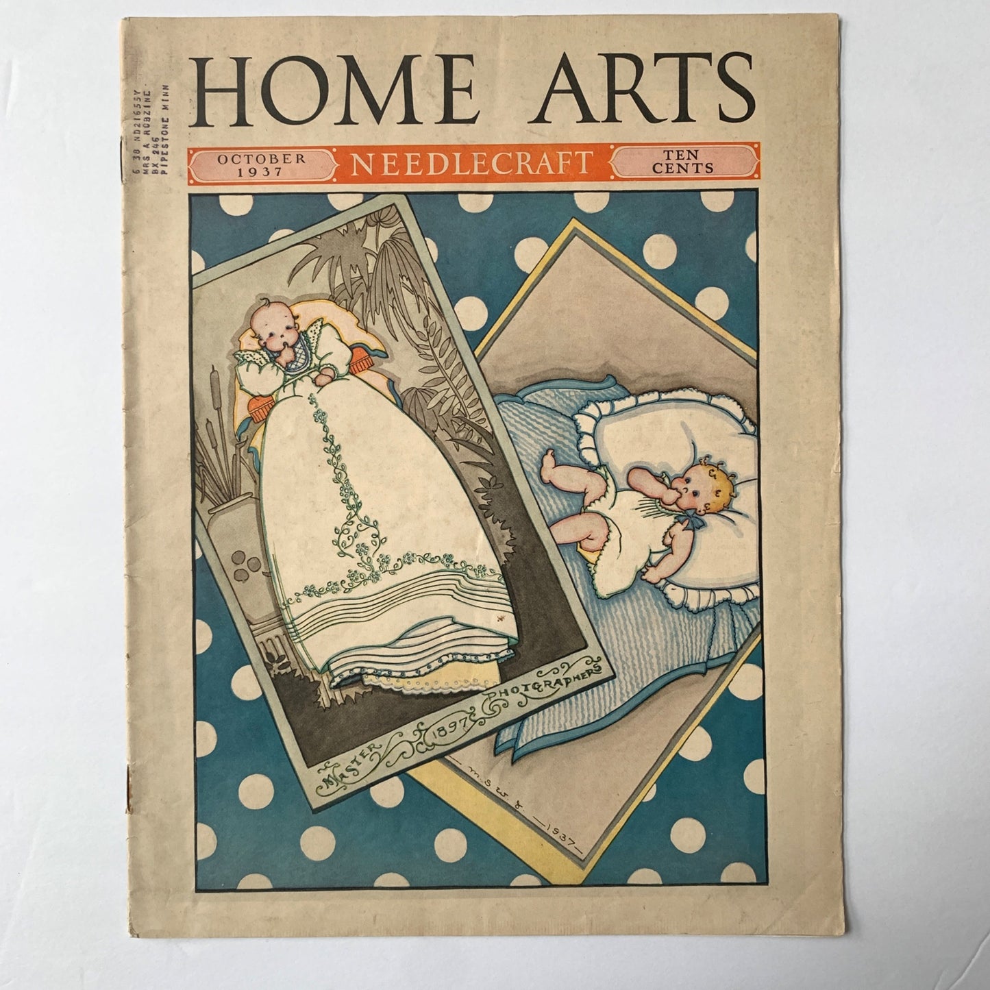 1937 Home Arts Needlecraft Magazine Vintage October