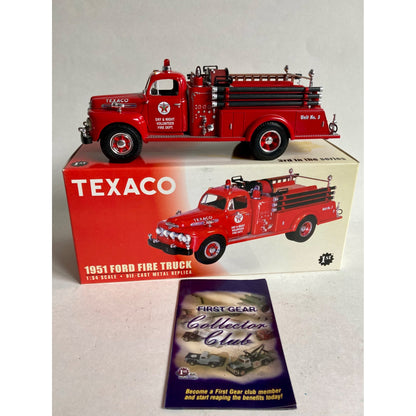 Vintage Texaco 1951 Ford Fire Truck 1/34 Diecast by First Gear