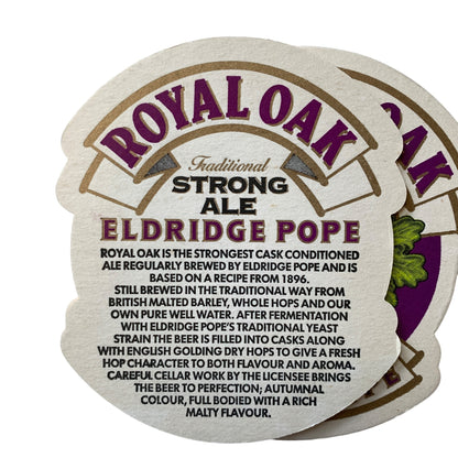 Vintage Royal Oak Eldridge Pope Strong Ale Coasters Lot of 41 NEW Unused