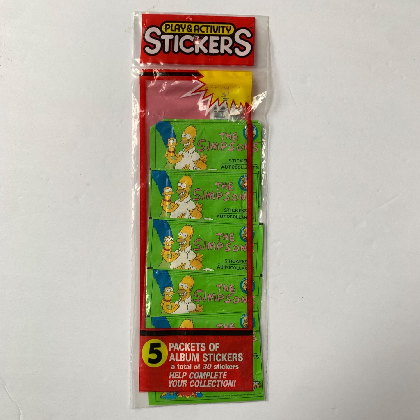 Play & Activity Simpsons Album Stickers Set New