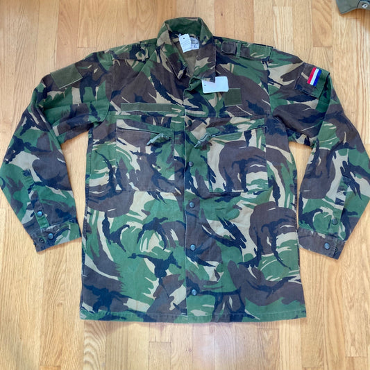 Dutch Military Camo Field Jacket DPM Army Shirt MADE IN HOLLAND