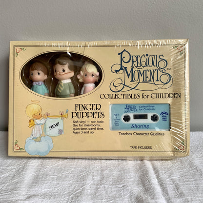 Precious Moments Finger Puppets Character Qualities Cassette Tape Set New