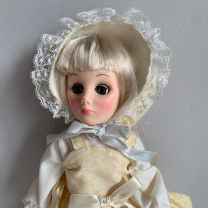 Effanbee 1181 Rebecca Sunny Brooke Farm Doll Vintage In Original Box Blonde Yellow Dress