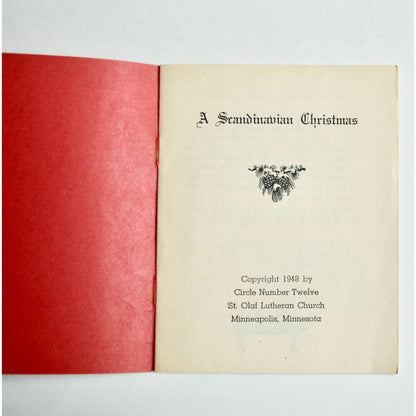 A Scandinavian Christmas Booklet 1948 St Olaf Lutheran Church Minneapolis Minnesota