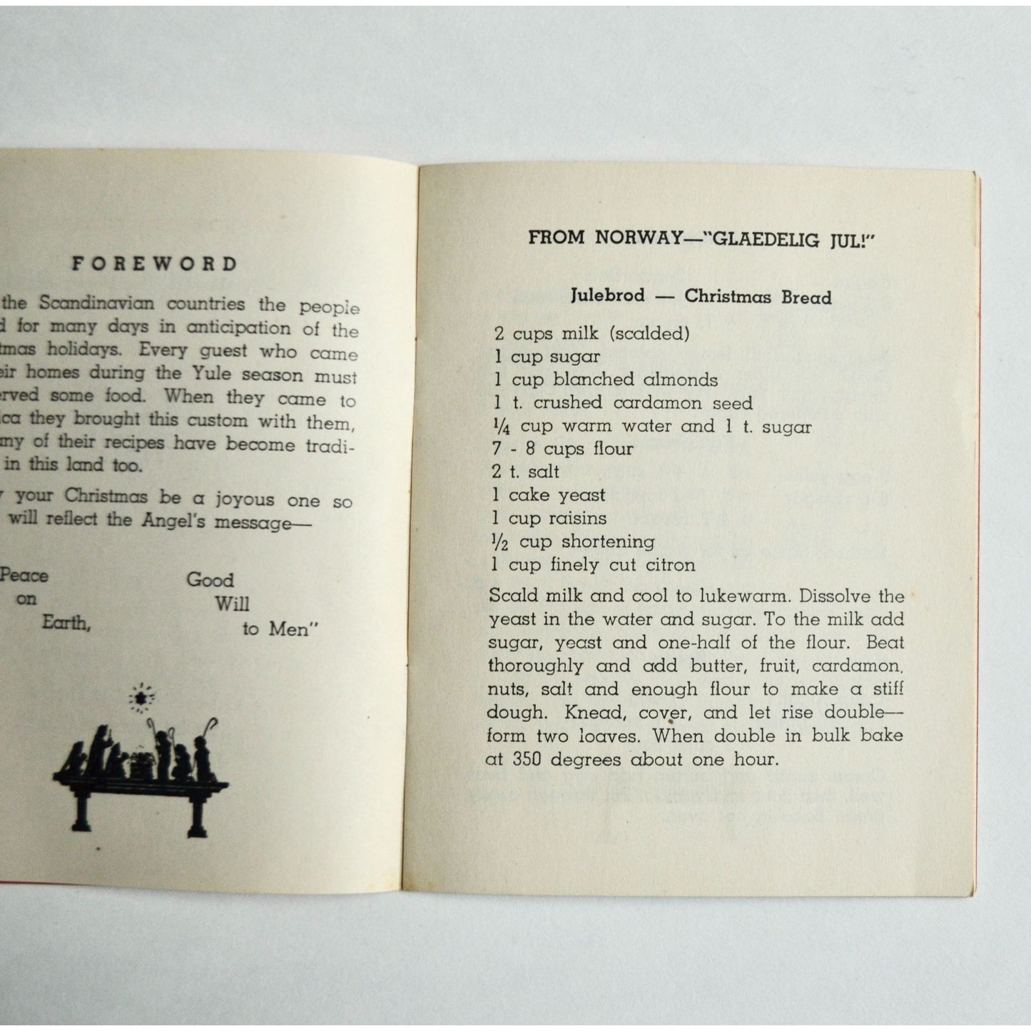 A Scandinavian Christmas Booklet 1948 St Olaf Lutheran Church Minneapolis Minnesota