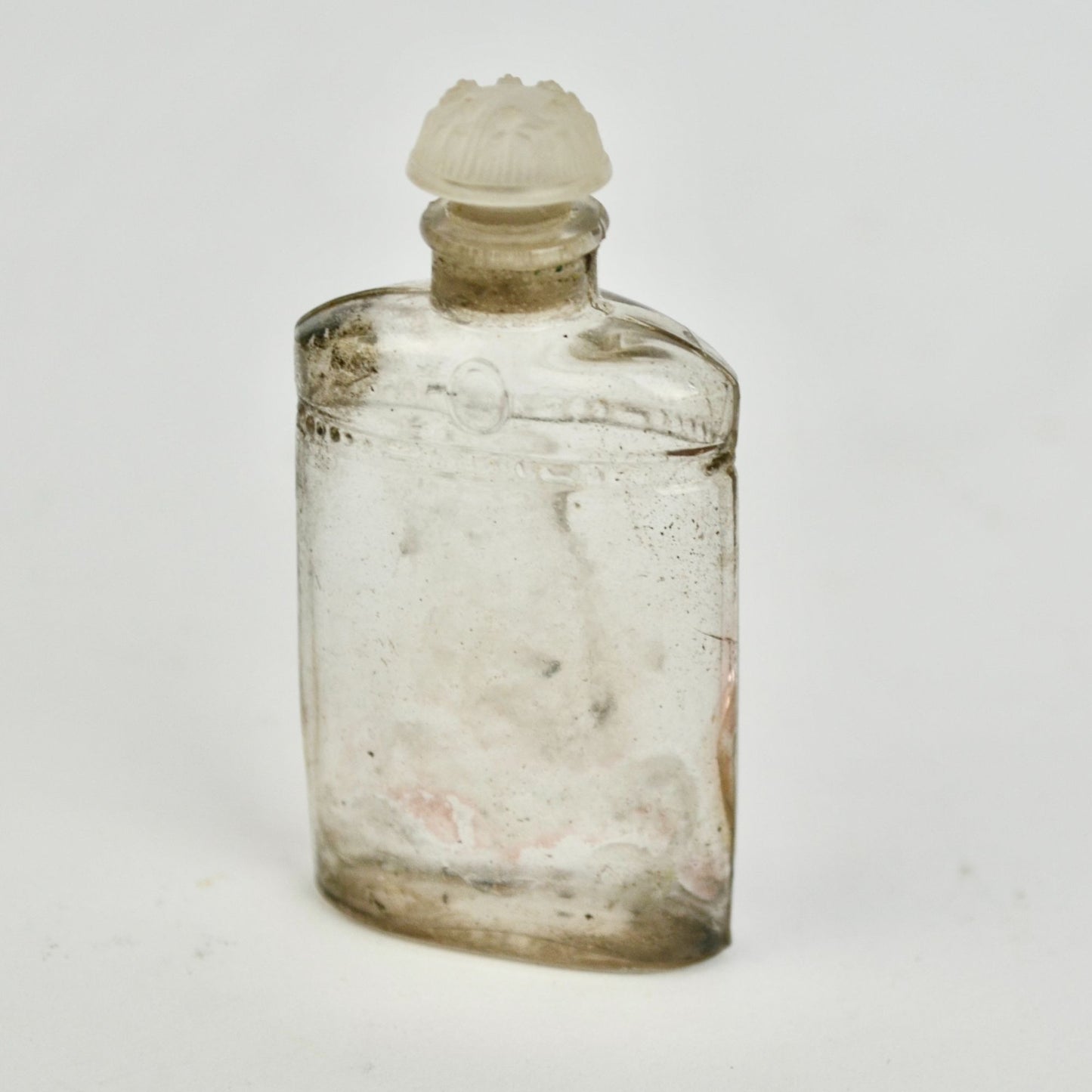 Vintage Antique Coty Silver Casket Perfume Case with Glass Bottle (Cracked)