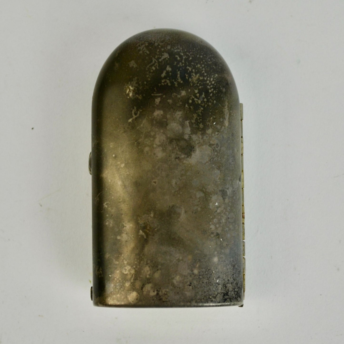 Vintage Antique Coty Silver Casket Perfume Case with Glass Bottle (Cracked)