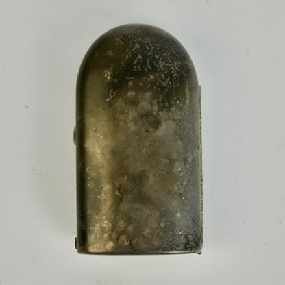 Vintage Antique Coty Silver Casket Perfume Case with Glass Bottle (Cracked)