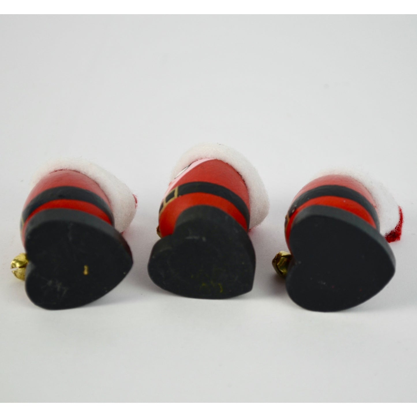 Vintage Christmas Santa Eggs Handpainted Set of 3