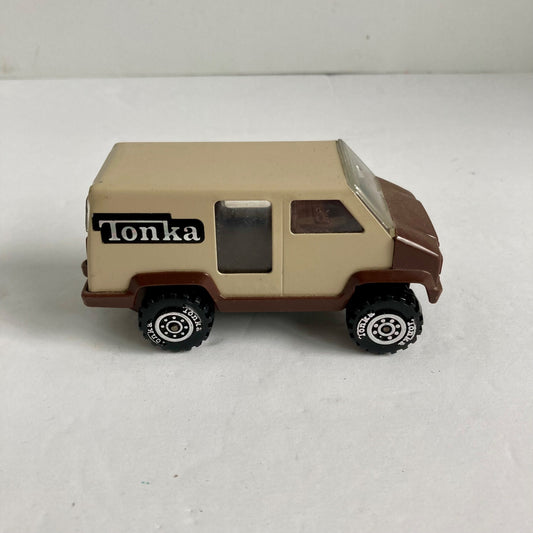 Vintage 1978 Tonka Toy Van Brown/Tan Small MADE IN USA!