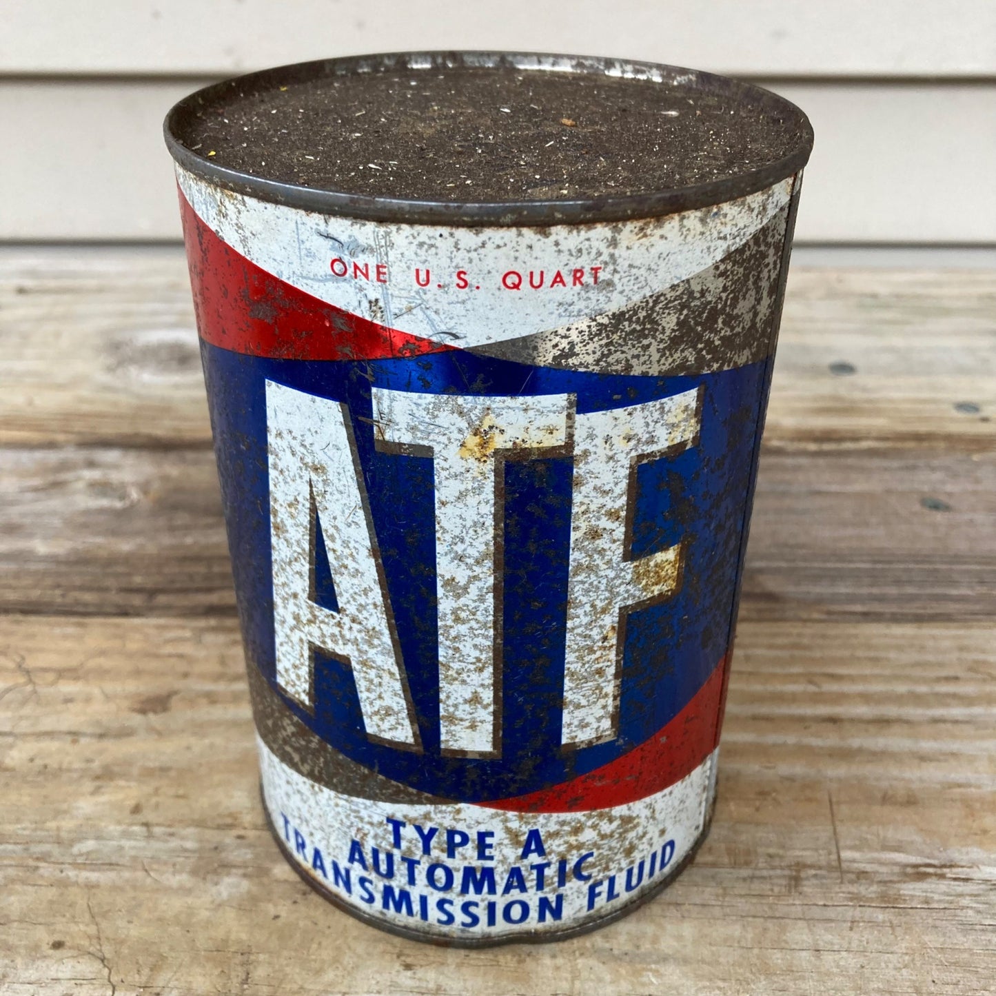Vintage ATF Type A Automatic Transmission Fluid Can 1 Quart FULL