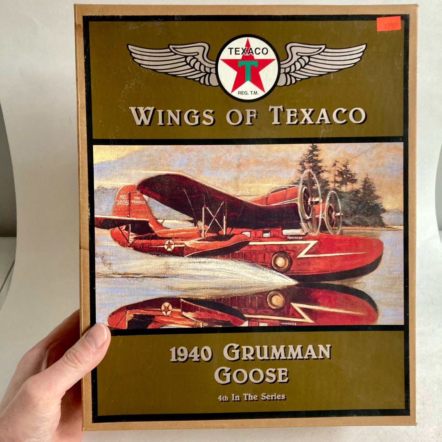 Vintage Wings of Texaco 1940 Grumman Goose Diecast Airplane Coin Bank w/ Box!