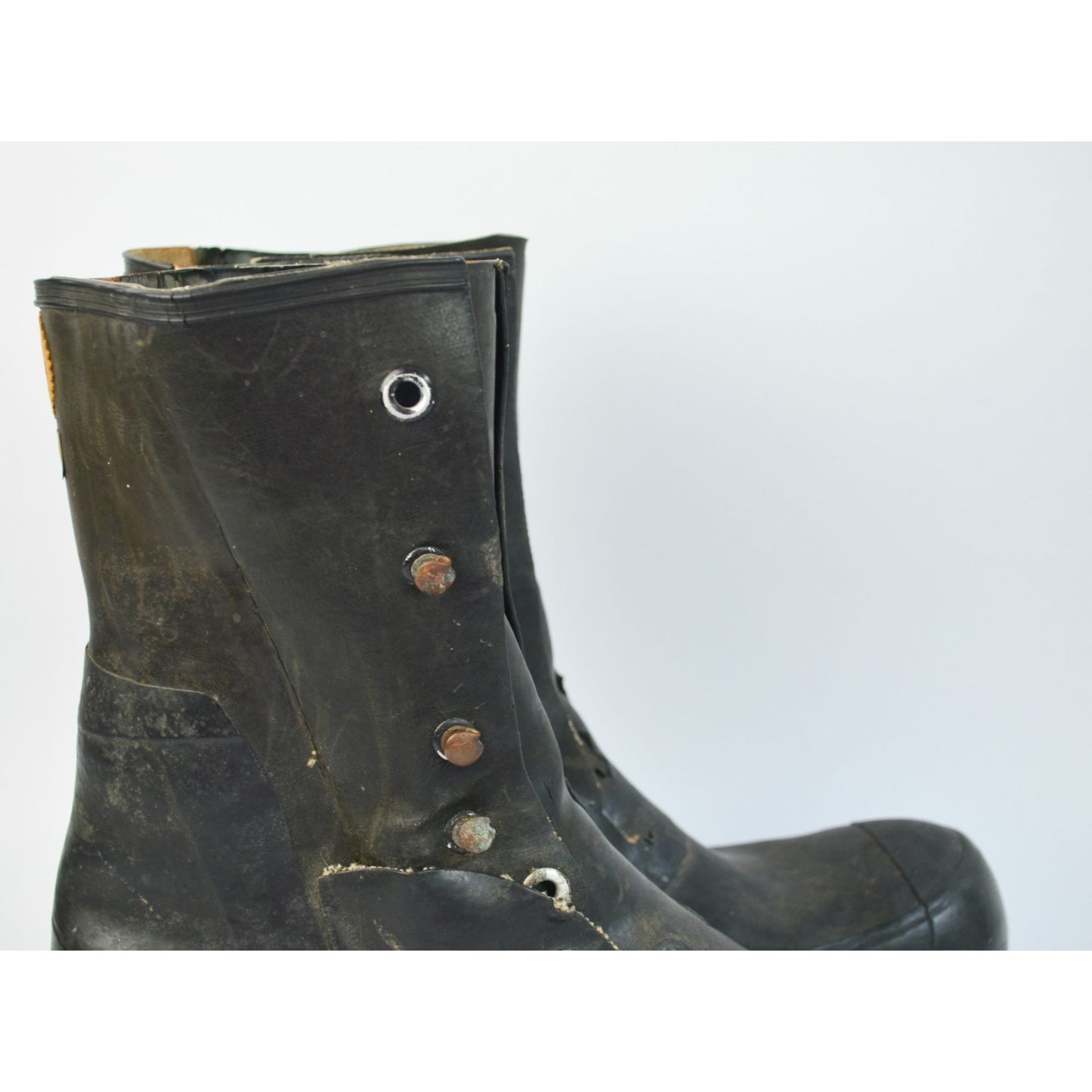 USGI Goodyear Rubber Boots Size 8D Mickey Mouse Bunny Extreme Cold Weather Black