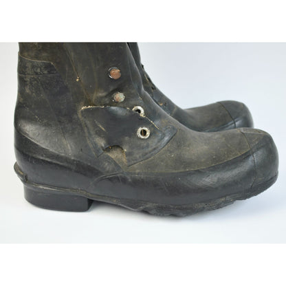 USGI Goodyear Rubber Boots Size 8D Mickey Mouse Bunny Extreme Cold Weather Black