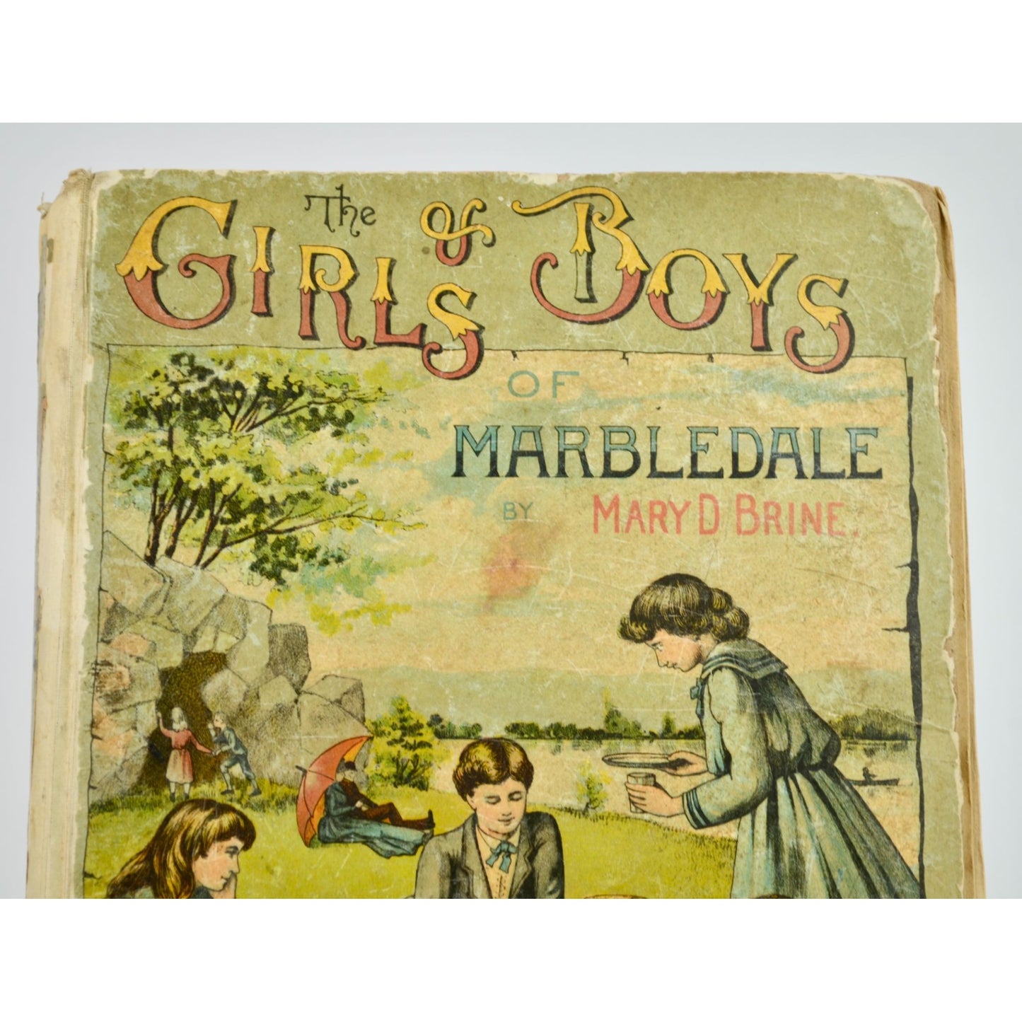 1888 Antique The Girls and Boys of Marbledale Mary D Brine Book