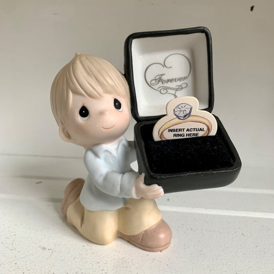 Precious Moments 113095 Figurine For the One I Love Ring Holder Figurine