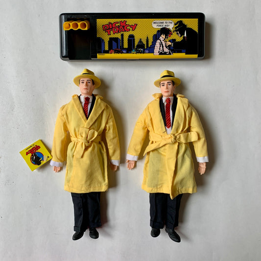 Dick Tracy Applause Vinyl Figures Lot of 2 Plus Accessory Box