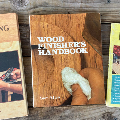 Lot 3 Vintage Woodworking Books Carpentry Popular Science Wood Finisher's Book