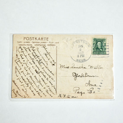 1909 Antique Angel Christmas Postcard Star of Bethlehem