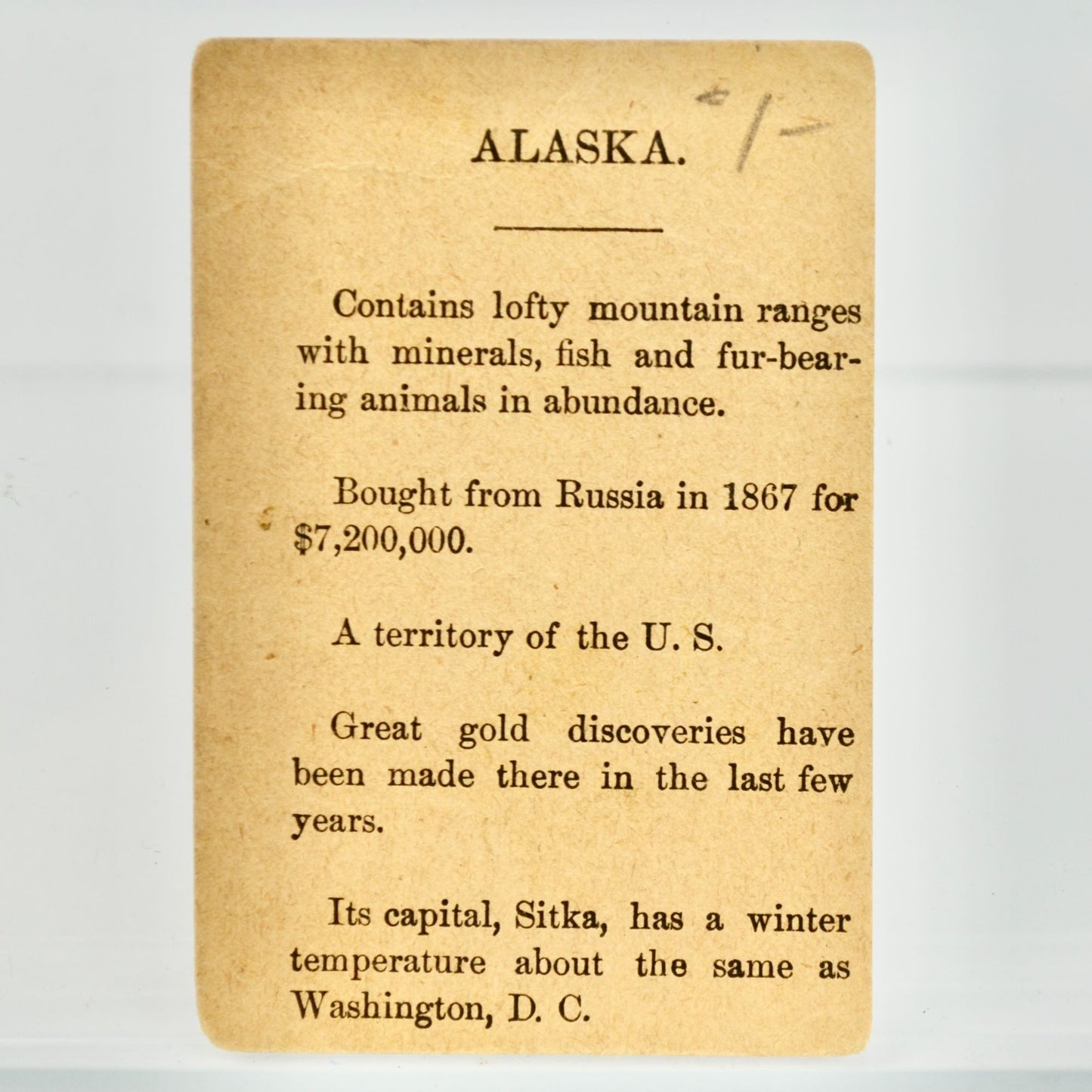 Lion Coffee Alaska Antique Victorian Trading Card