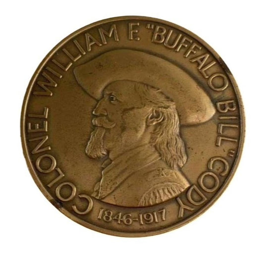 Colonel William F "Buffalo Bill" Cody Memorial Association 2.5" Bronze Medallion
