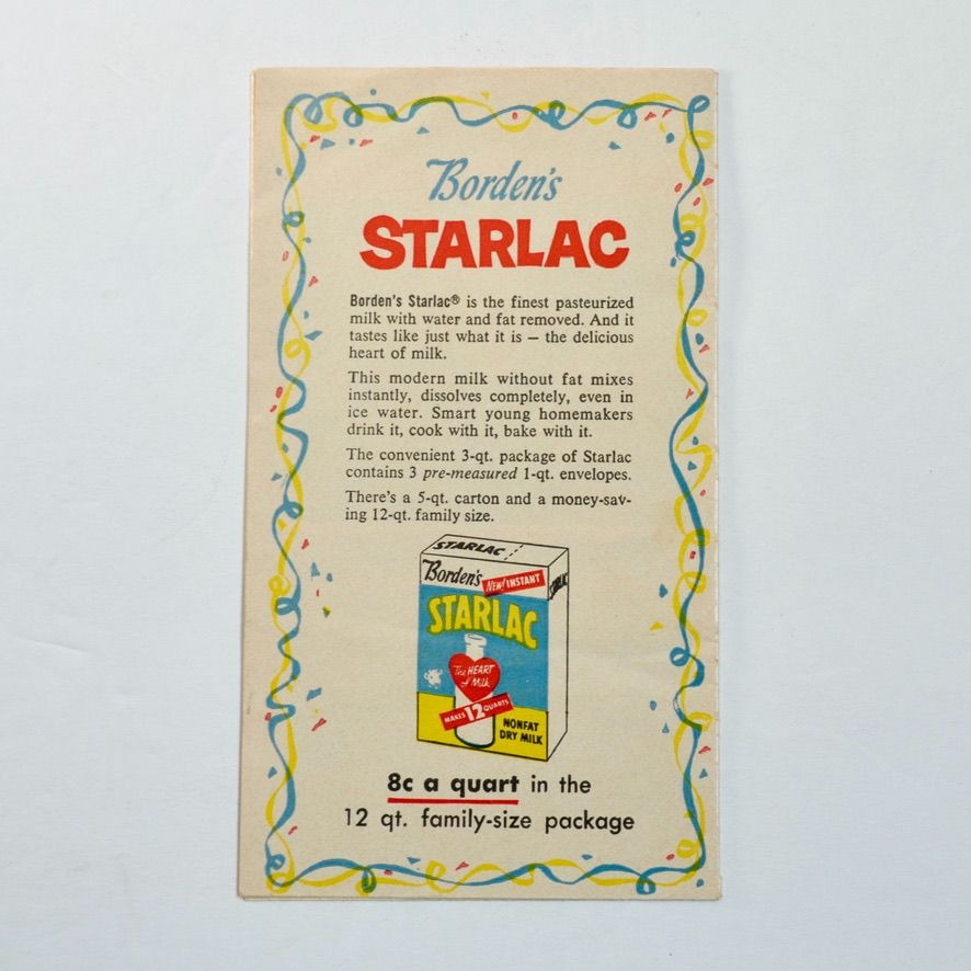 Party Recipes Made With Starlac Advertising Flyer