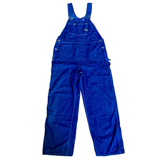 Vintage Sears Toughskins Union Made Denim Bib Overalls 40 x 32