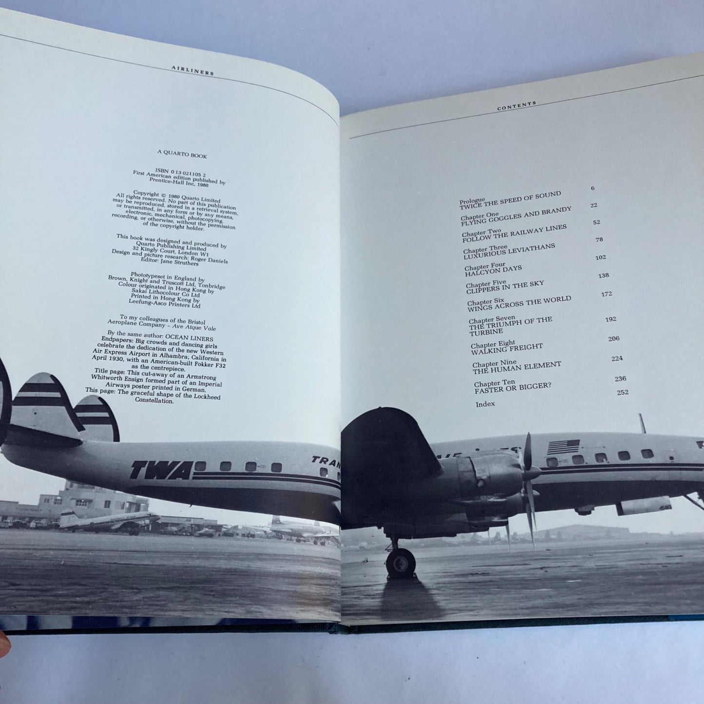 Airliners Hardcover Vintage Book by Robert Wall Airplanes