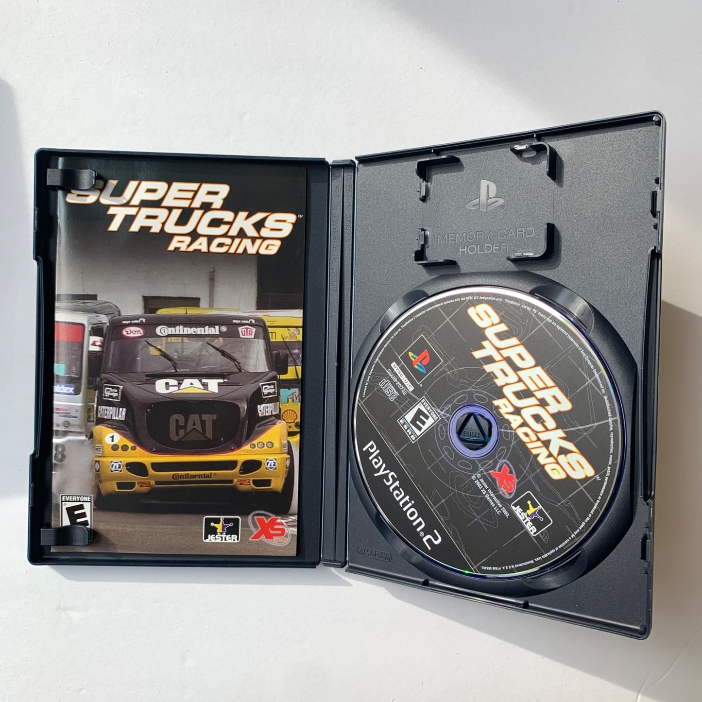 PS2 PlayStation 2 Super Trucks Racing Video Game Disc Case & Manual