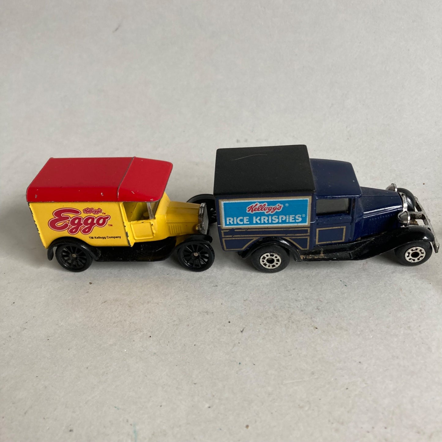 Lot 3 Vintage Matchbox Trucks 1921 Ford Model T Kellogg's Eggo Rice Krispies