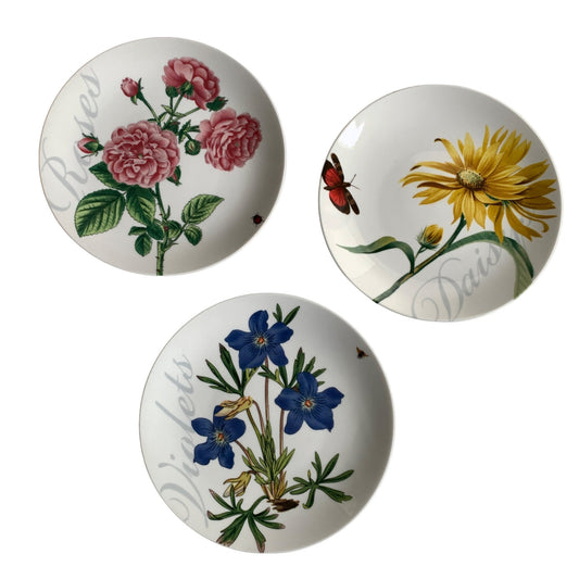 Pier 1 Imports Floral Salad Luncheon Plates