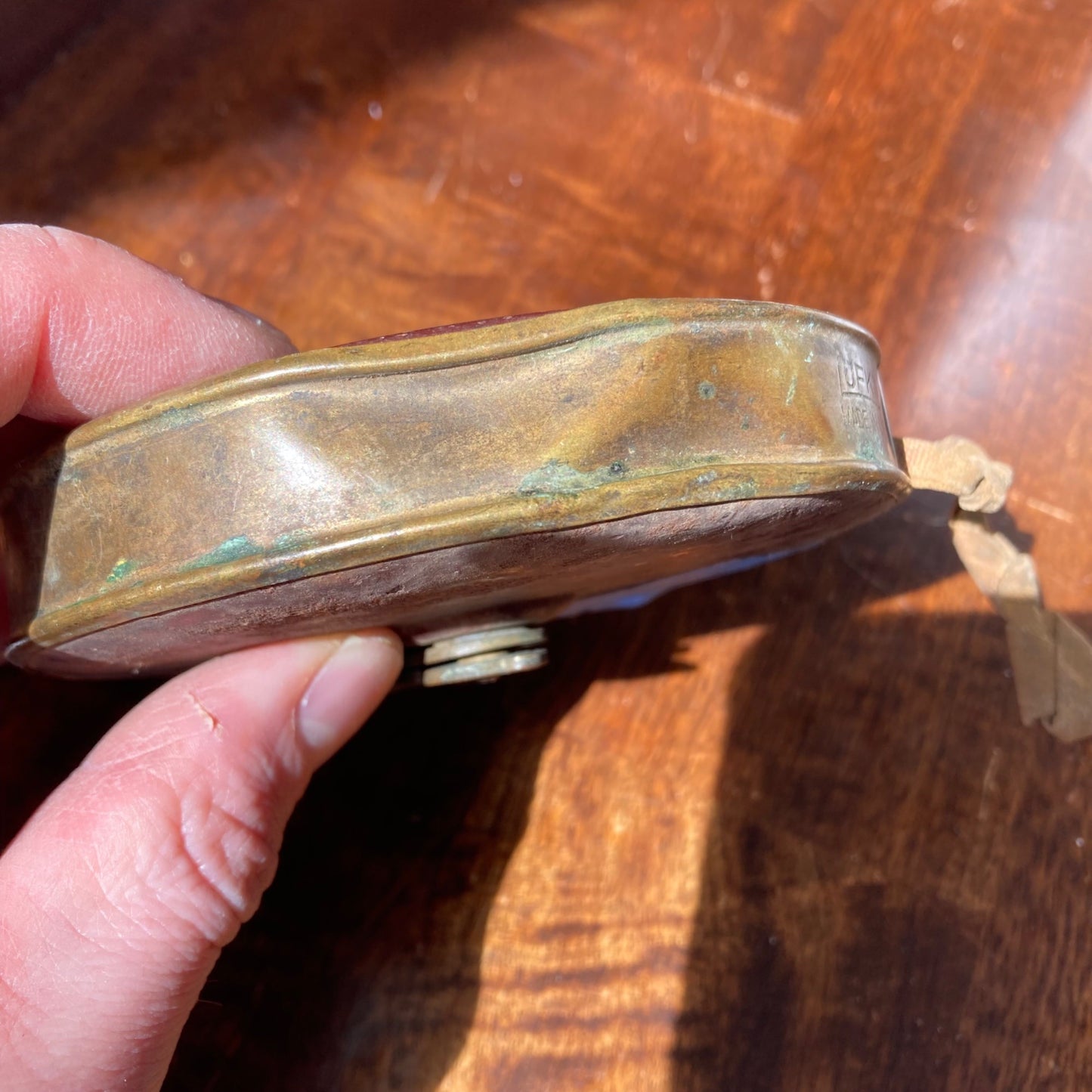 Vintage Lufkin Surveyor's Brass Metal 66 Ft. Tape Measure Cloth