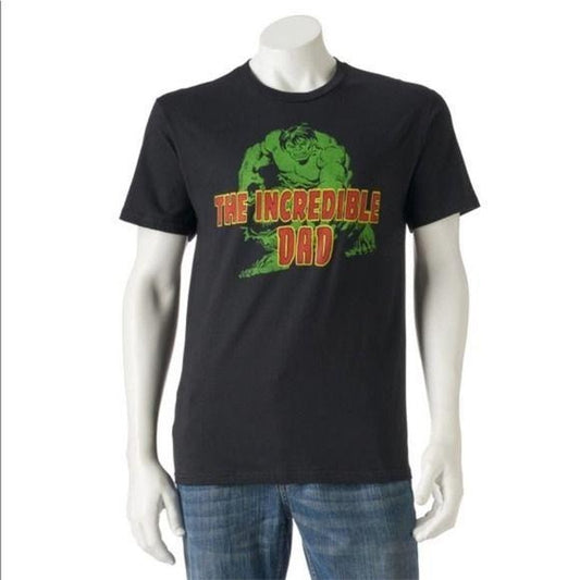 Marvel Comics Hulk "Incredible Dad" Tee New Small