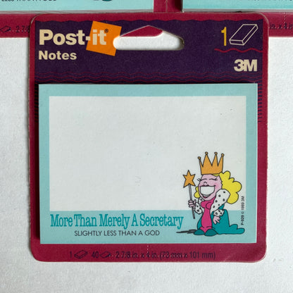 Post-It Vintage More than Merely a Secretary Lot of 3
