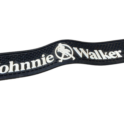 Johnnie Walker Bar Rail Spill Mat Black Rubber Whiskey