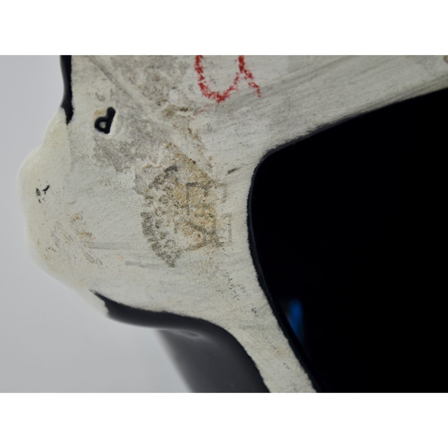 ELPA Portugal Black White Tuxedo Ceramic Cat Glass Eyes Vintage