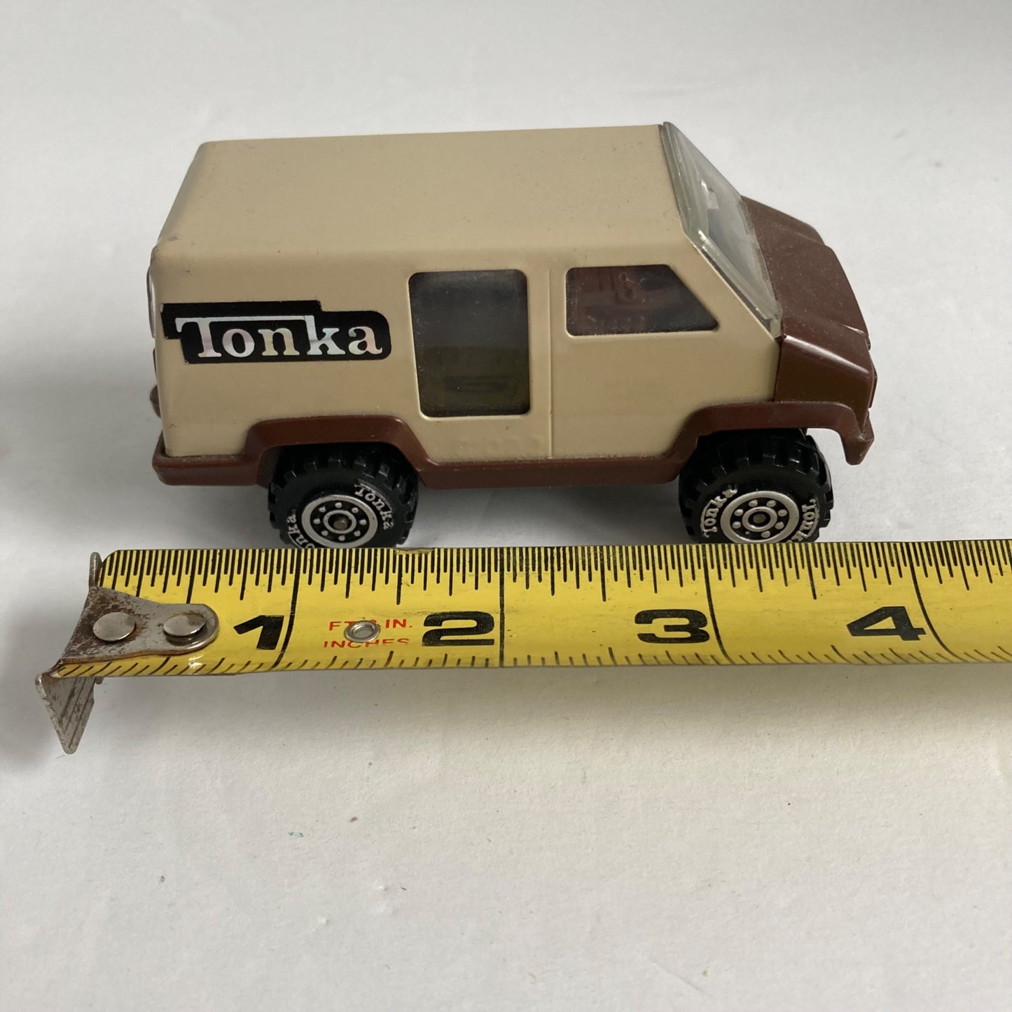 Vintage 1978 Tonka Toy Van Brown/Tan Small MADE IN USA!