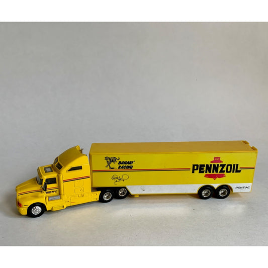 Kenworth Pennzoil Hauler Truck Yellow Cab & Trailer Vintage